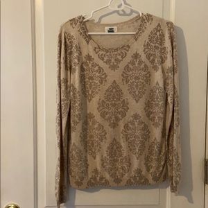 GUC Damask Scoop Neck Sweater